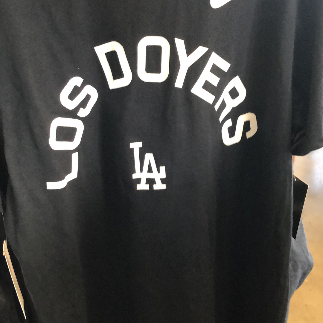 Enjoying a dodger win on a nice summer night