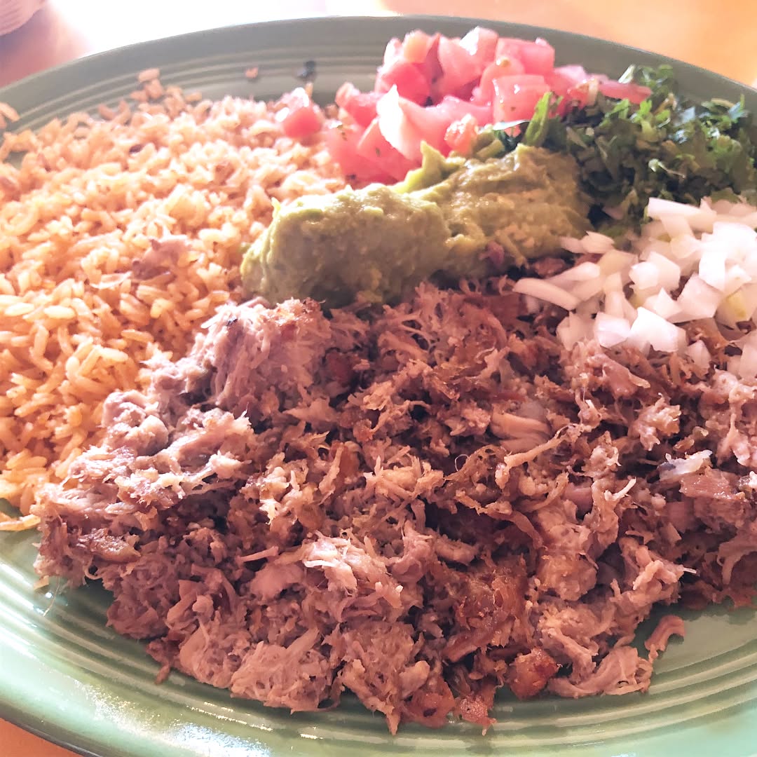 Family dinner with mom picking Mexican Food