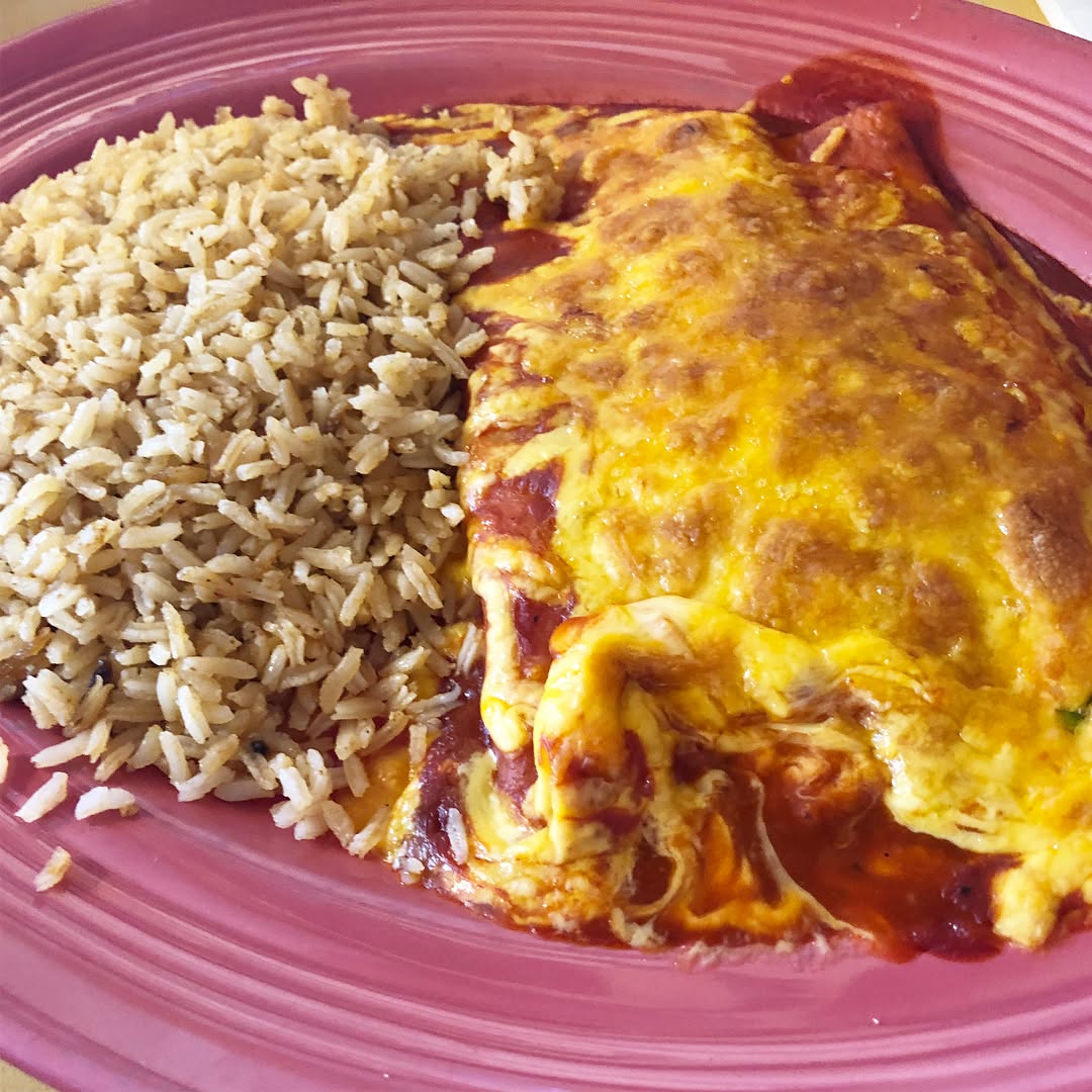 Family dinner with mom picking Mexican Food
