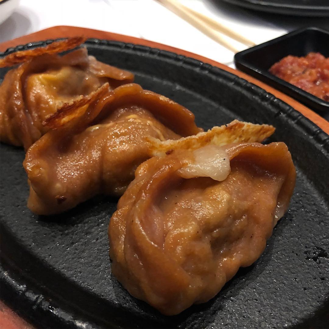 The cheeseburger potsticker at Ms Chi in Culver City