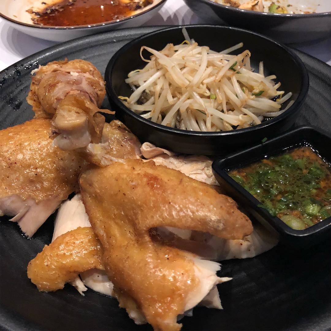 The cheeseburger potsticker at Ms Chi in Culver City