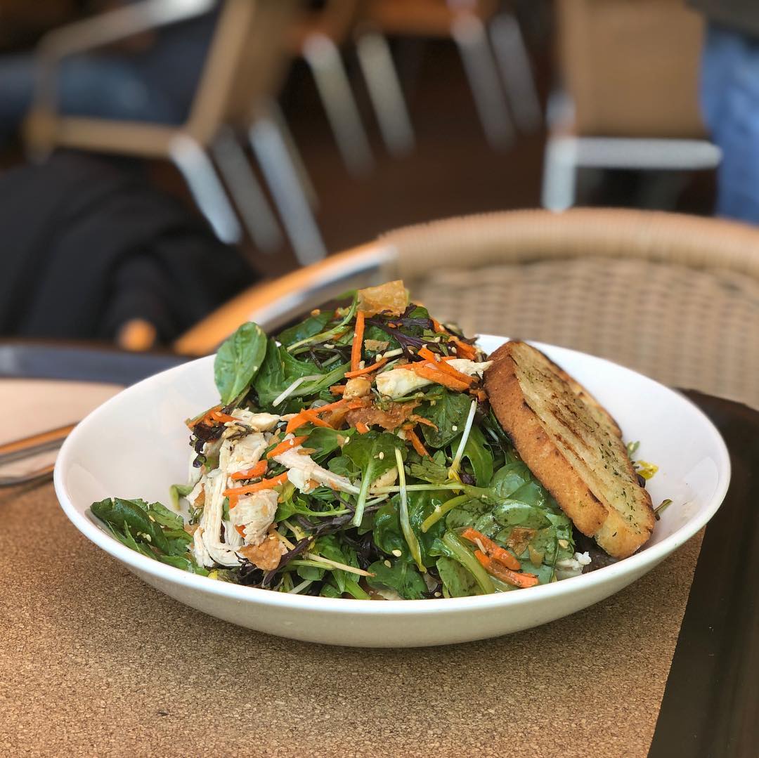 Tender greens and a big add Christmas tree