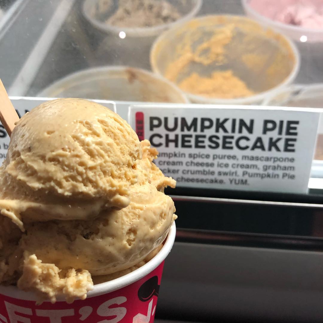 Pumpkin Pie Cheesecake Ice Cream from Coolhaus Pasadena