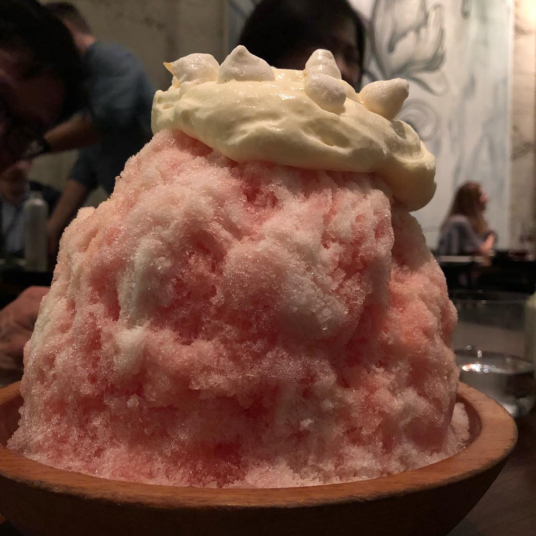 The While Plate Short Rib and kakigori shaved ice dessert at Majordomo