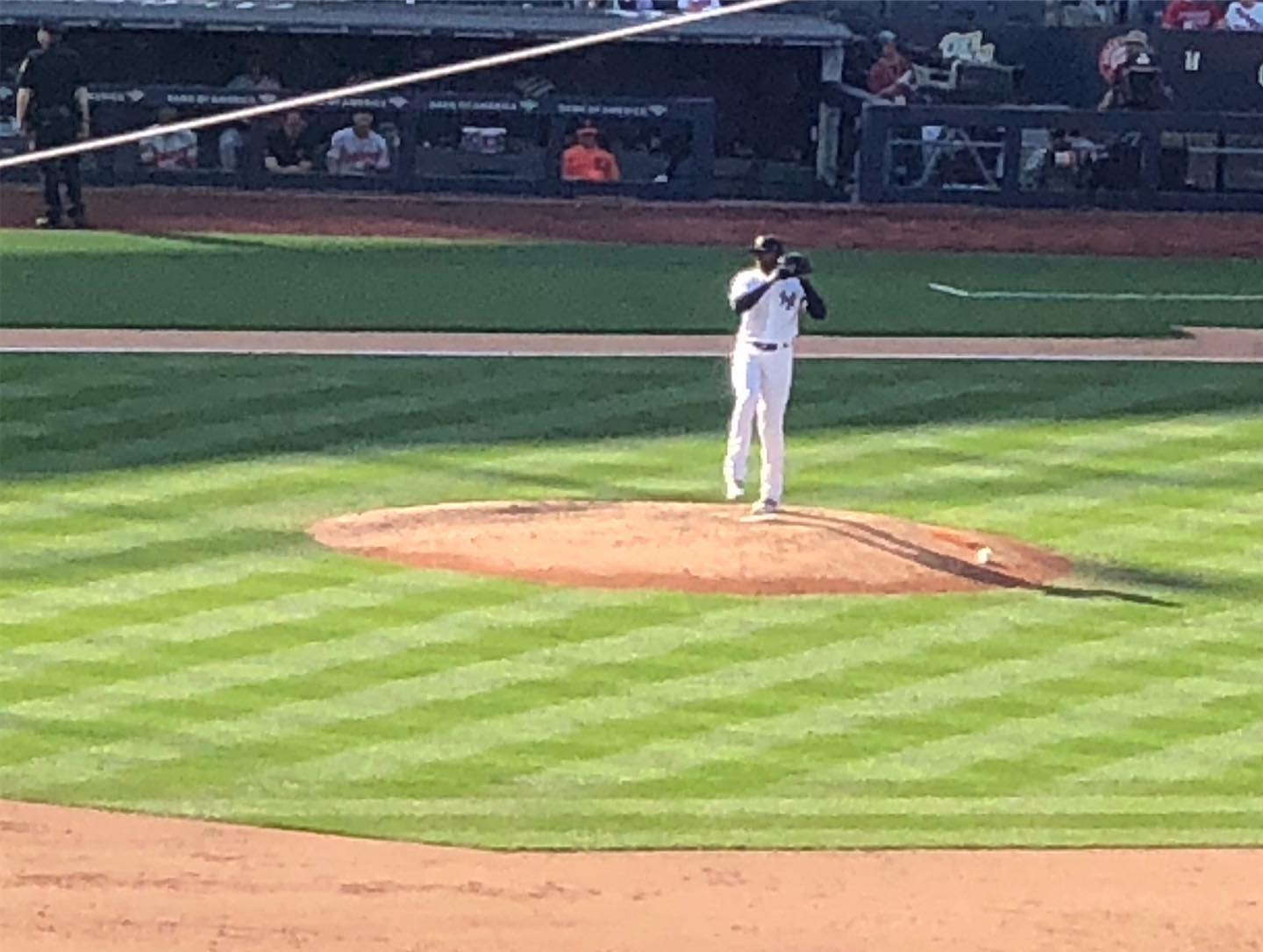 Doubleheader at Yankee stadium watching Baltimore at New York