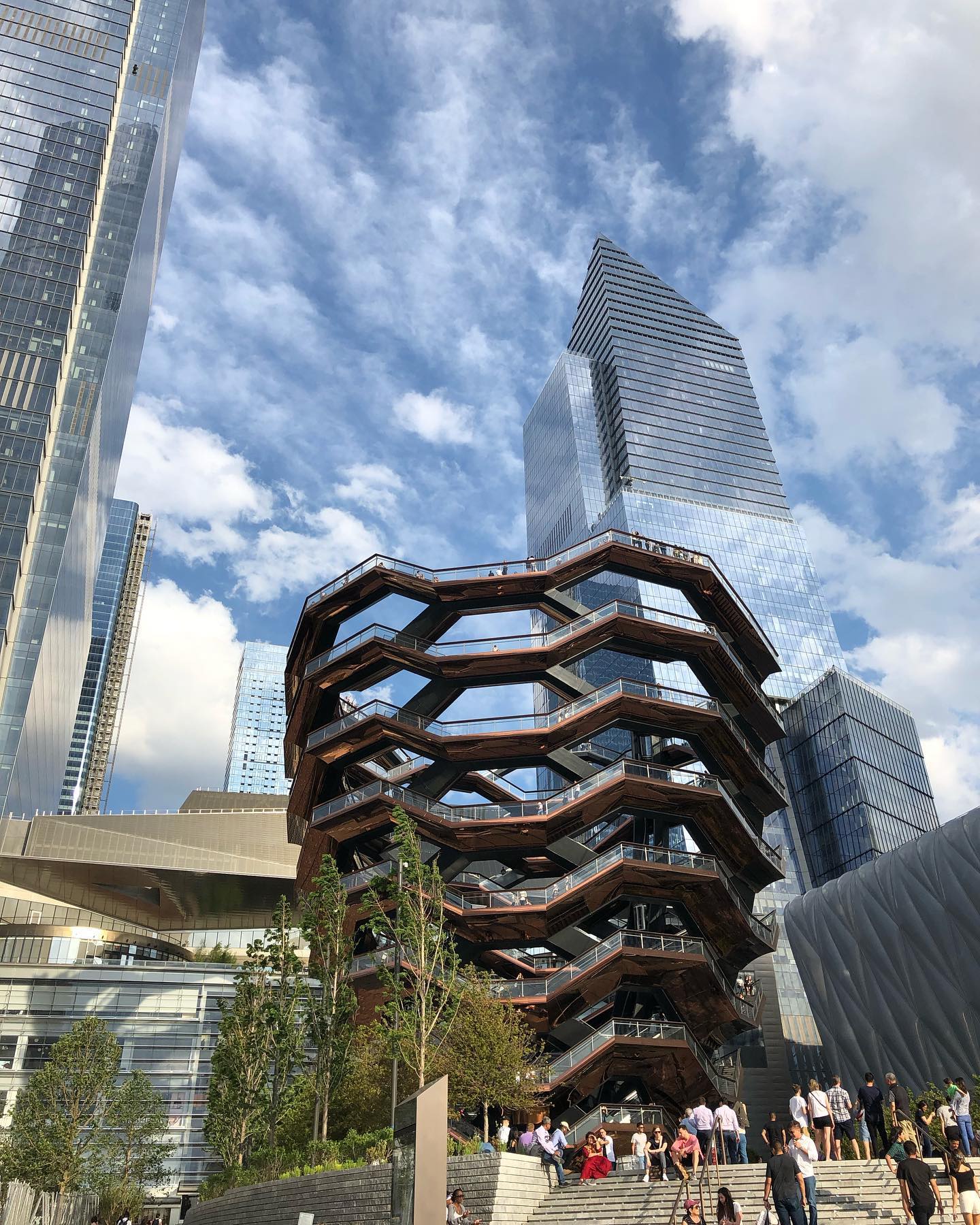 Stairway in a round at Hudson Yard - The Vessel