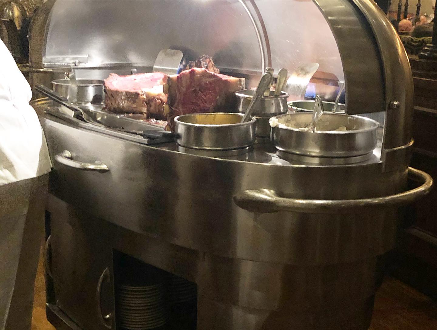 Bowl Cut at Lawry’s and all the accoutrements