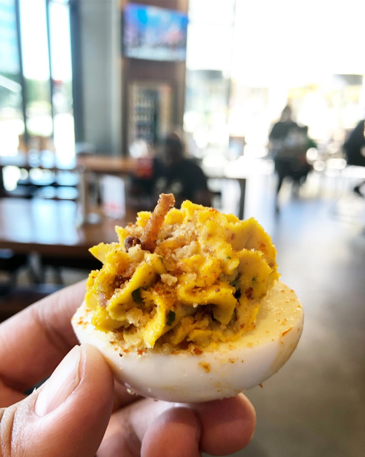 Deviled Eggs, fried chicken, and spicy chicken sandwiches at Crack Shack