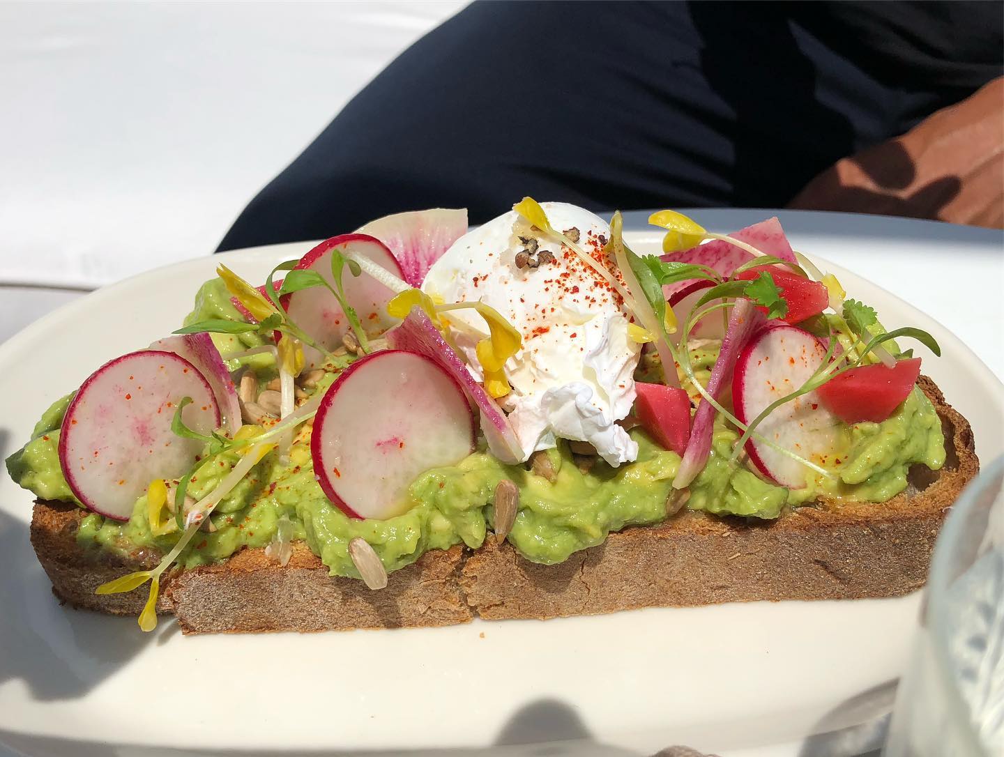 Dry Aged Beef Burger at the rooftop restaurant at NoMad