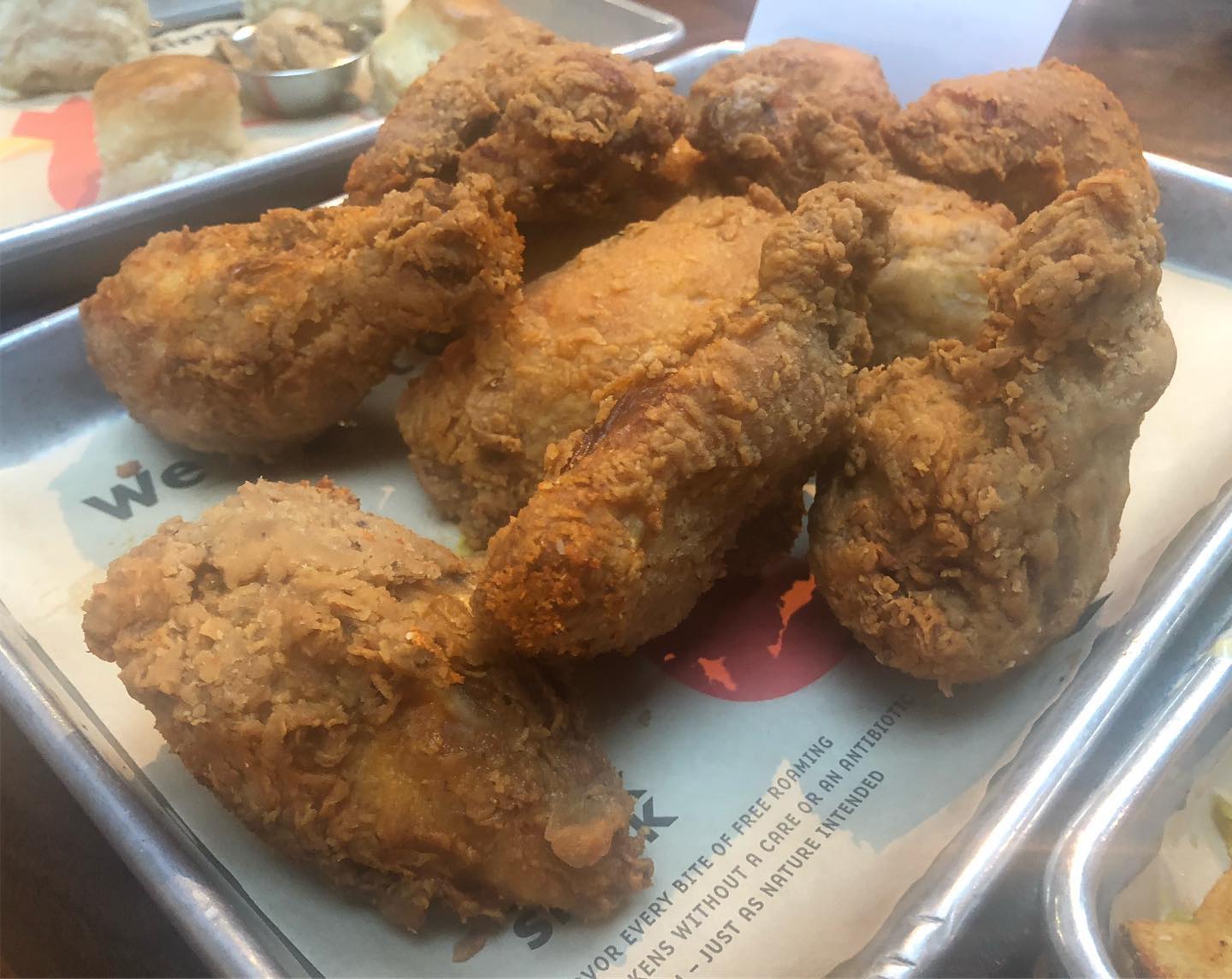 Fried chicken at Crack Shack