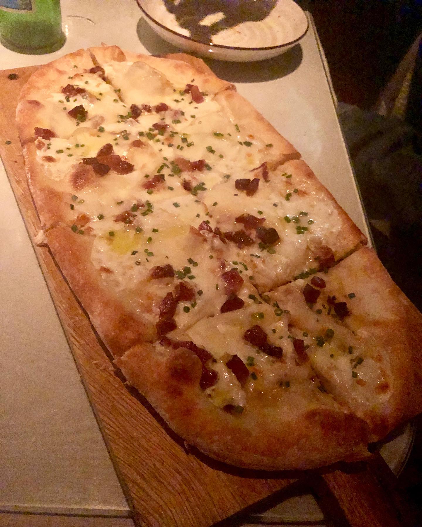 Lobster Pizza and truffle Flat Bread