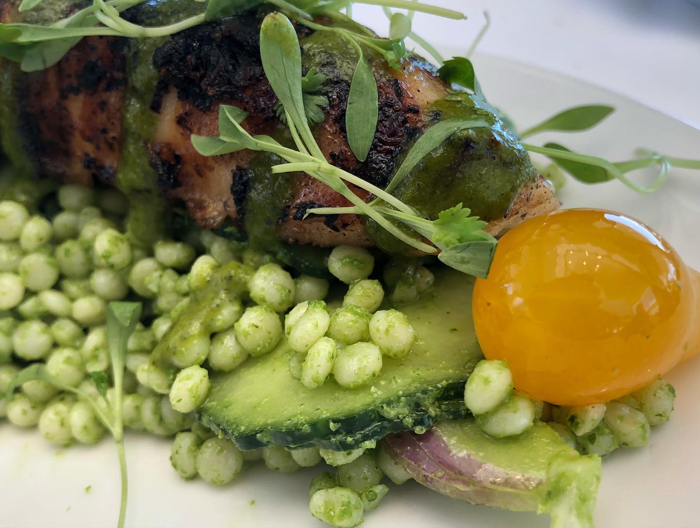 Who gets a burger at French restaurant?  Yup