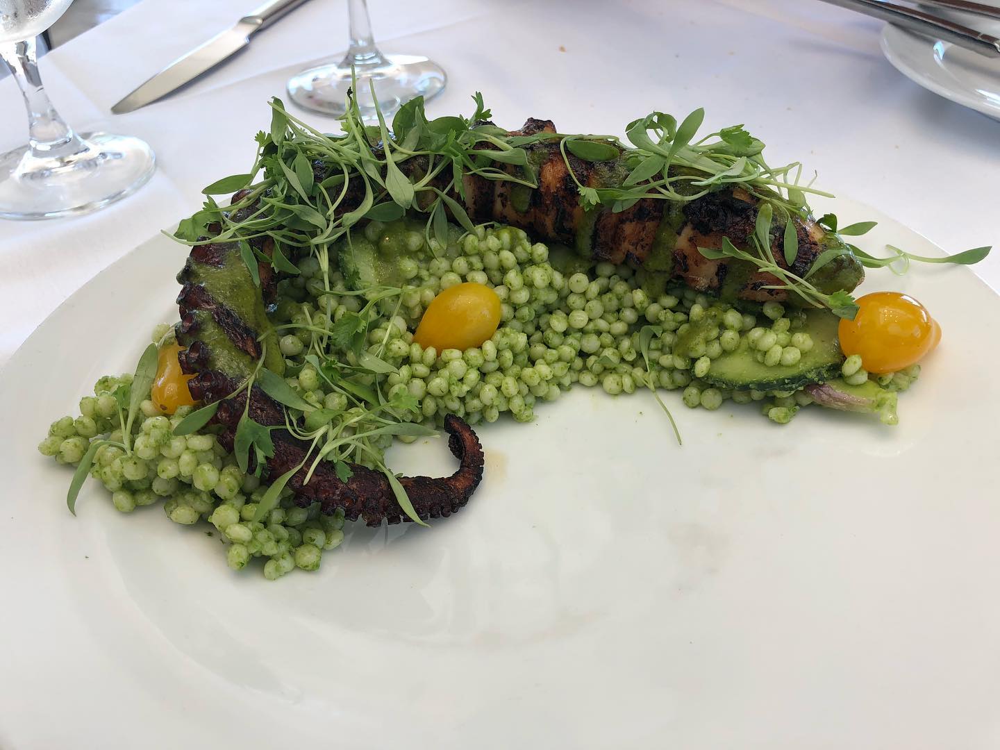 Who gets a burger at French restaurant?  Yup