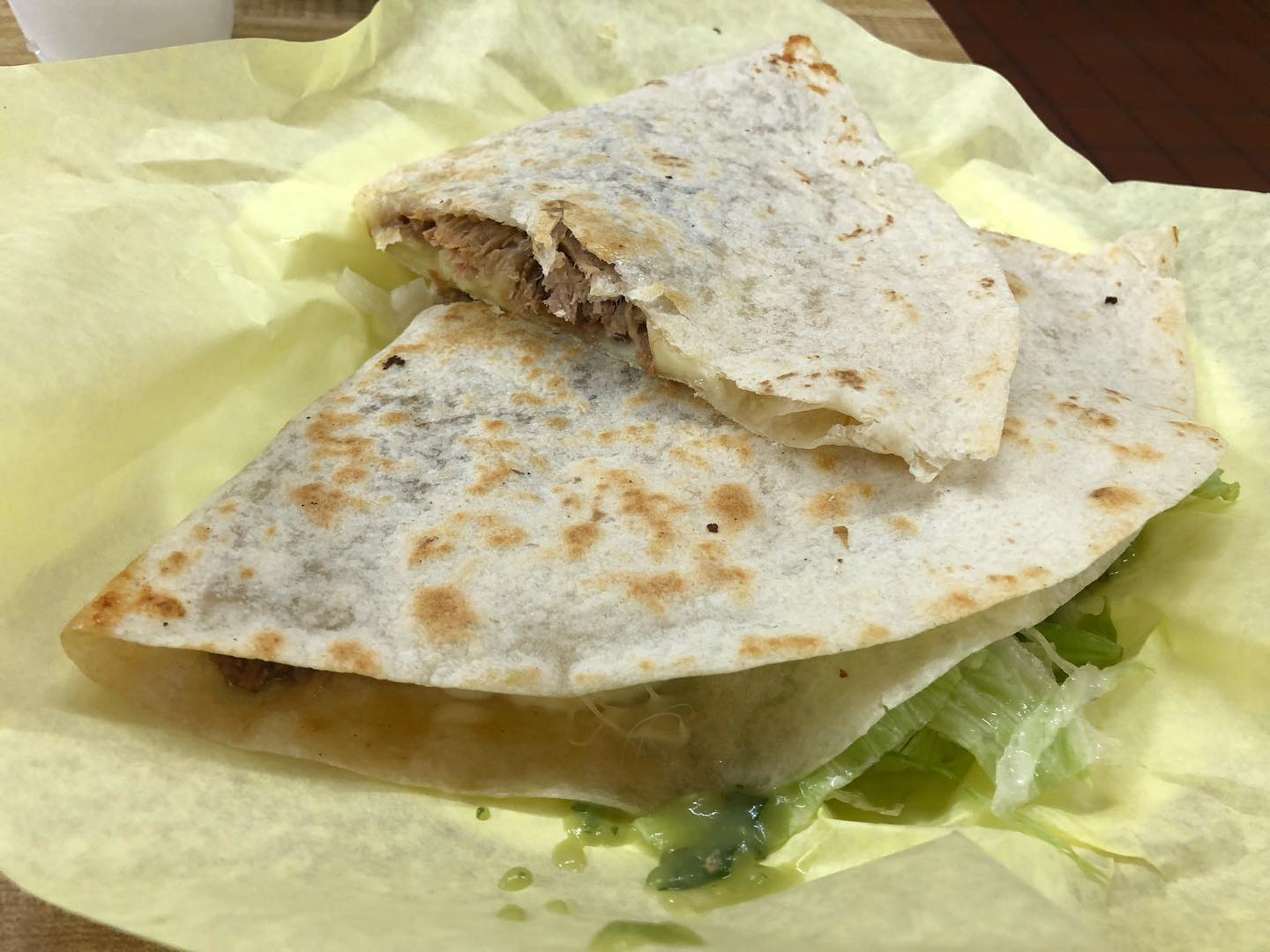 Carnitas Nachos and Carnitas Quesadillas, second dinner/snack