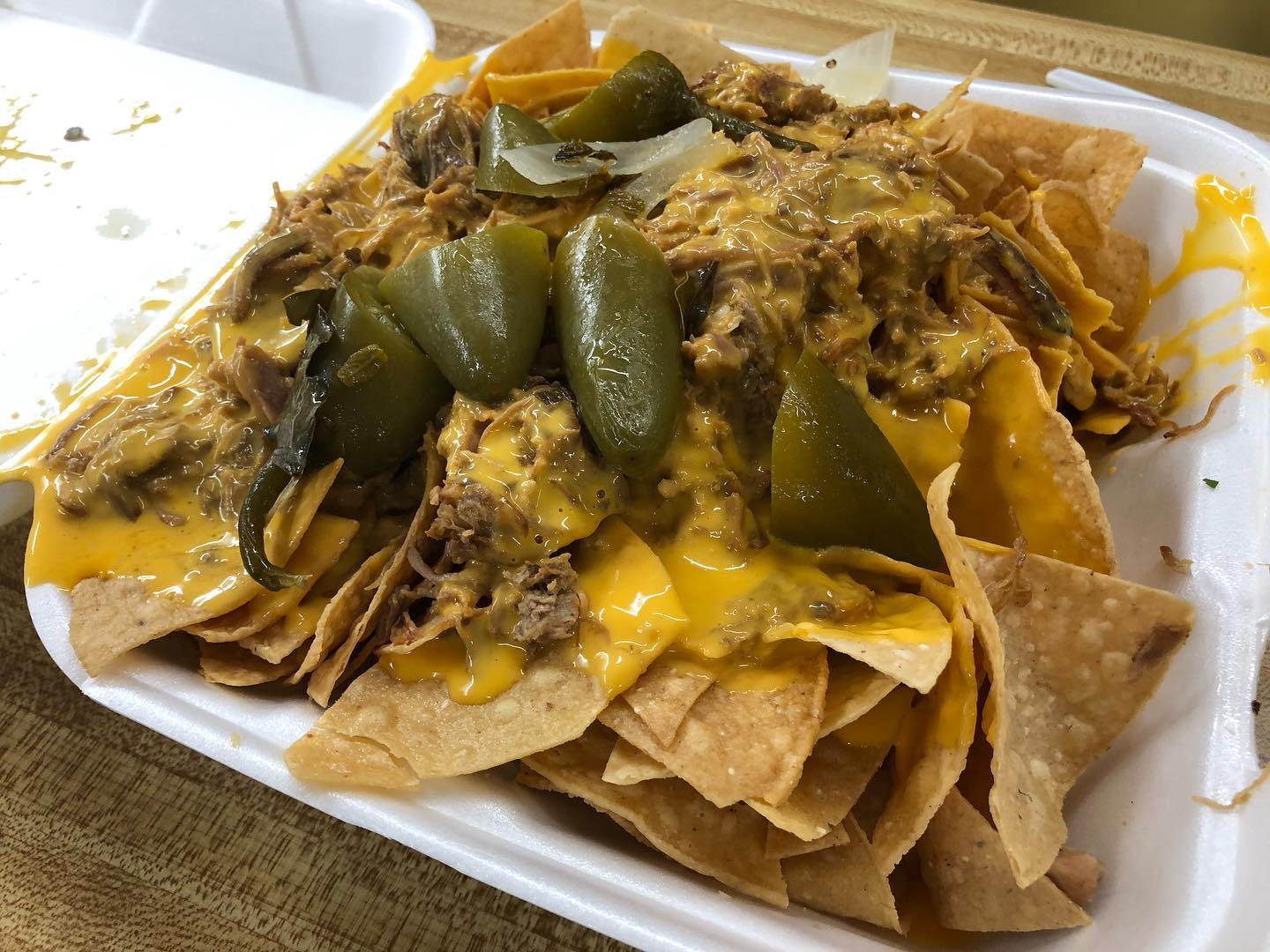 Carnitas Nachos and Carnitas Quesadillas, second dinner/snack