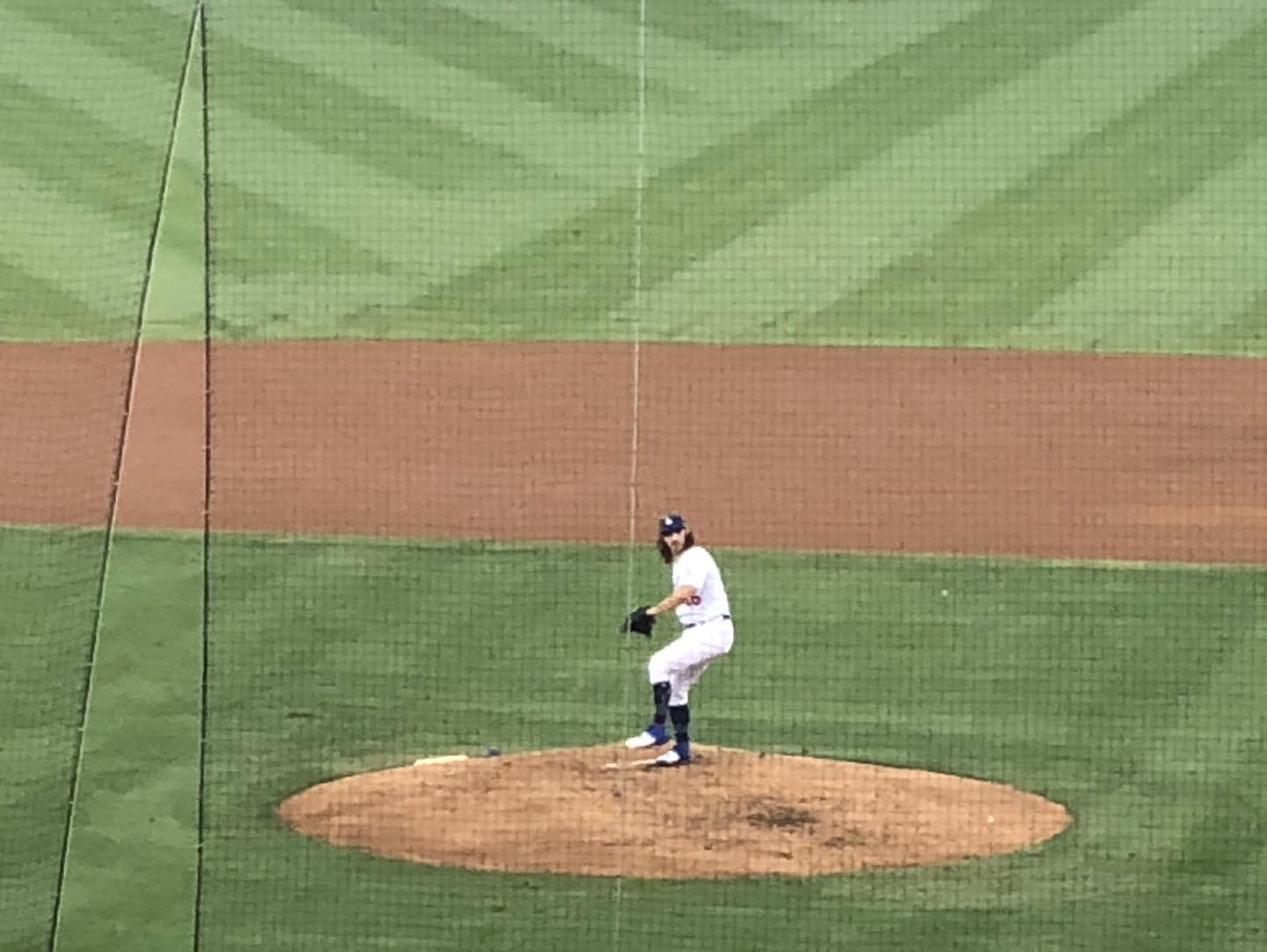 Enjoying a Dodger game