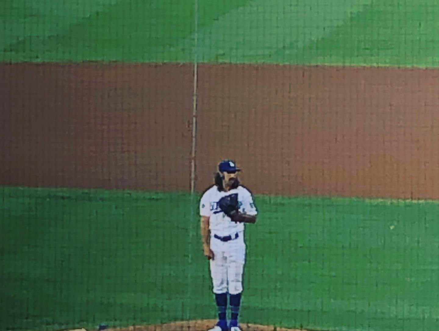 Enjoying a Dodger game