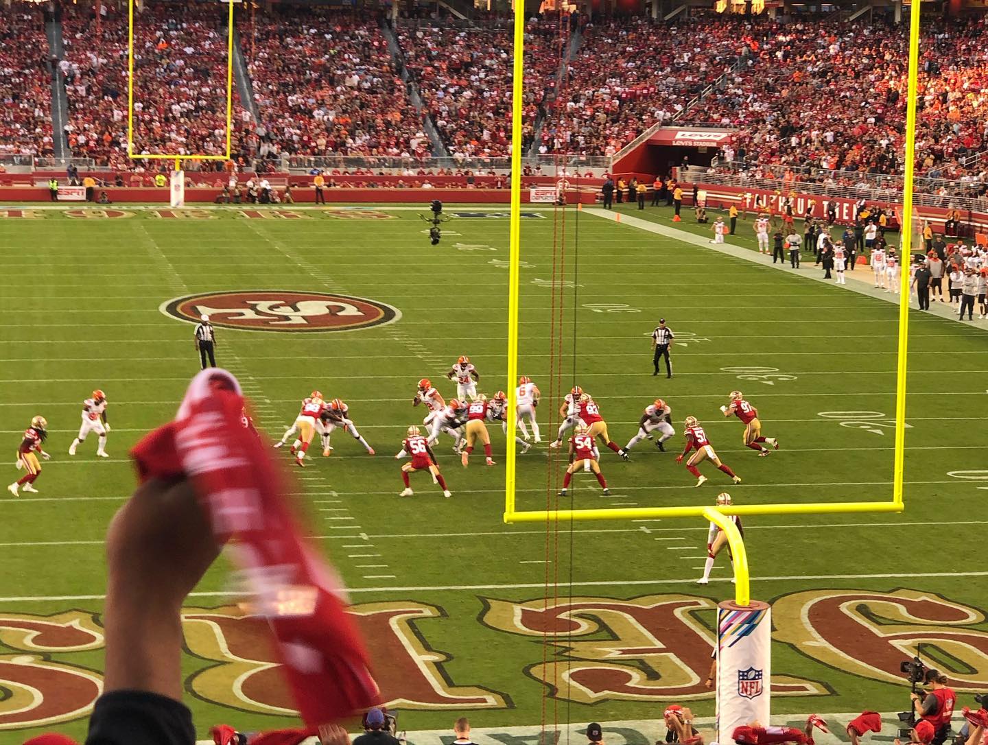 Watching my Cleveland Browns play at SF 49ers, at Levi’s Stadium