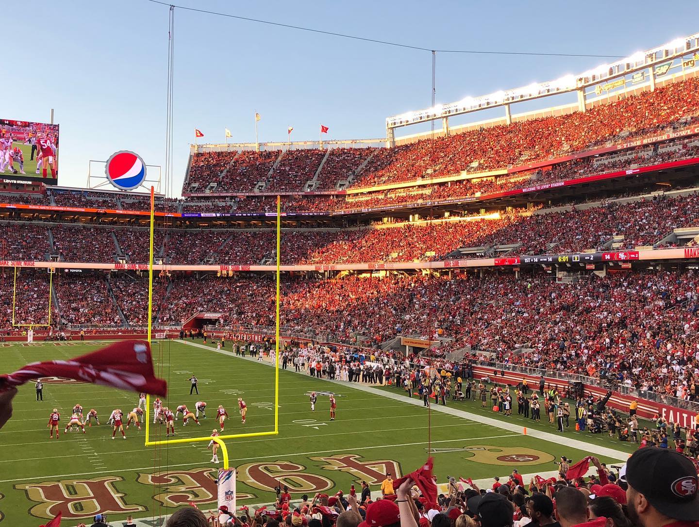 Watching my Cleveland Browns play at SF 49ers, at Levi’s Stadium