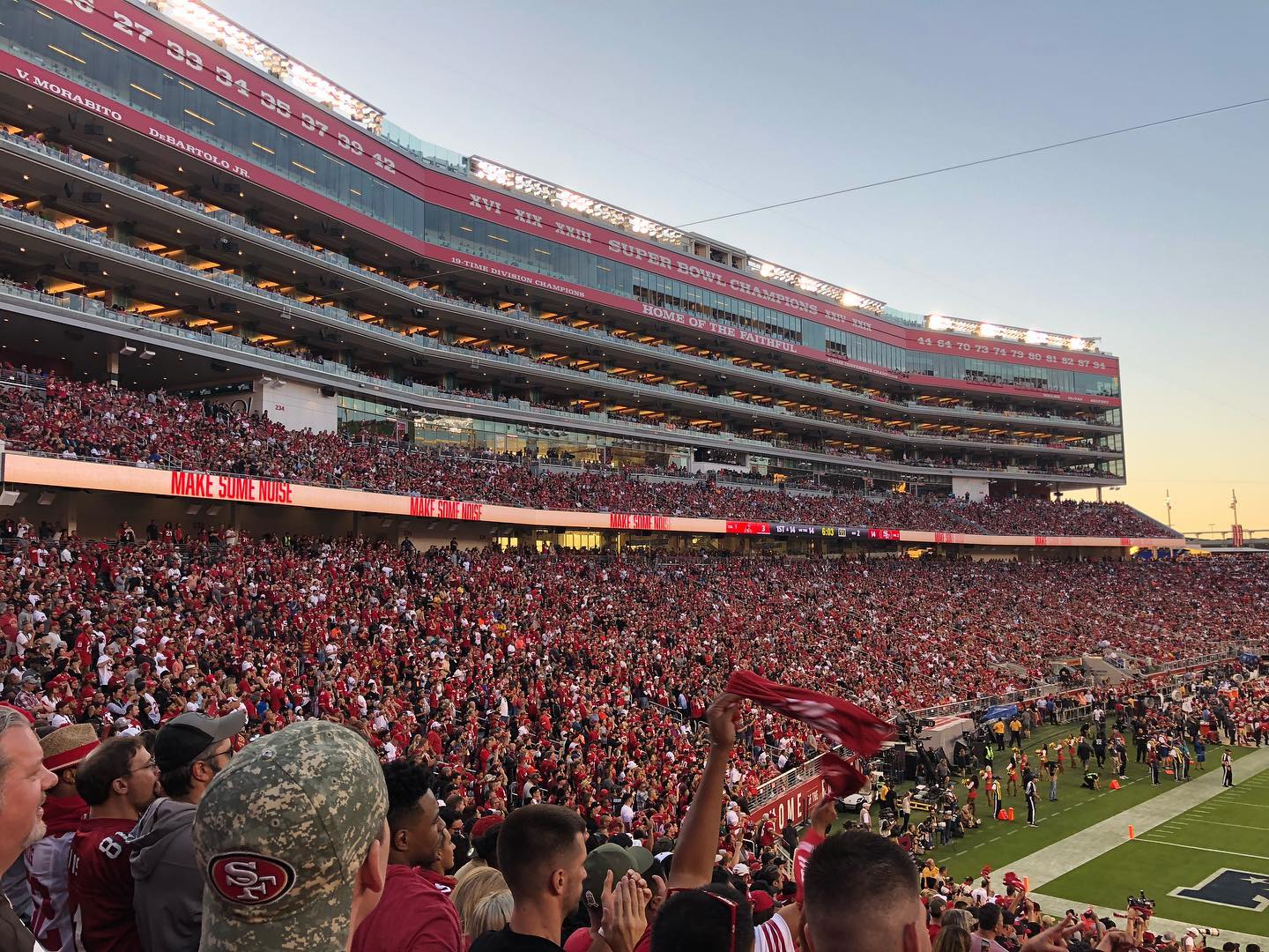 Watching my Cleveland Browns play at SF 49ers, at Levi’s Stadium