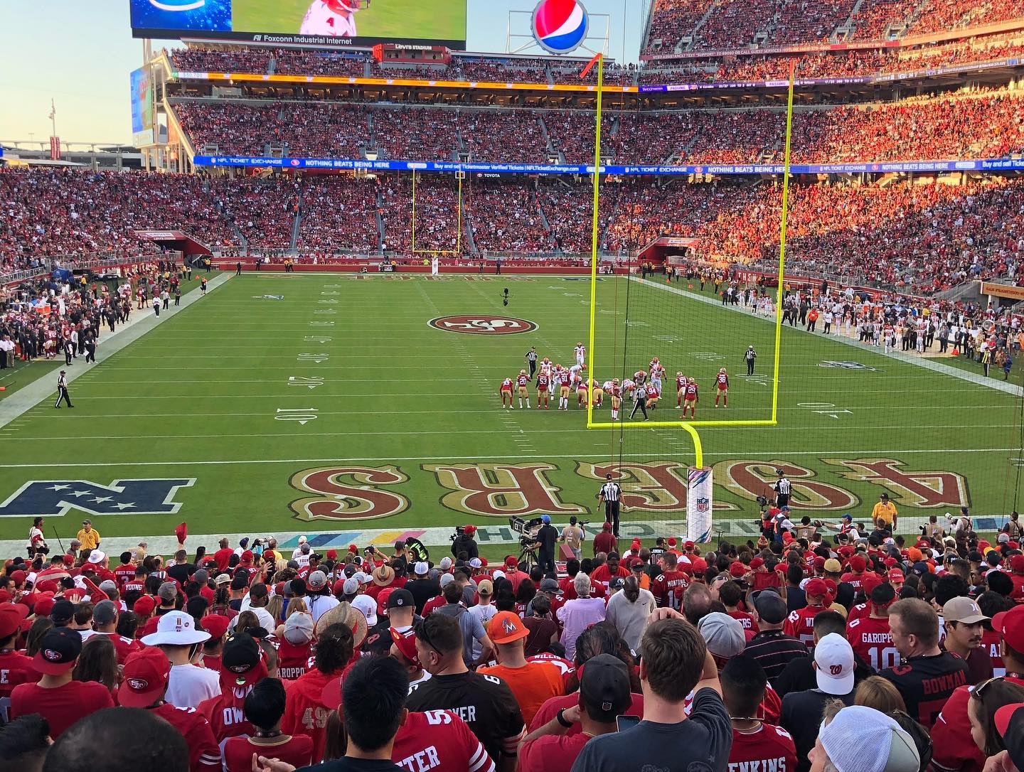 Watching my Cleveland Browns play at SF 49ers, at Levi’s Stadium