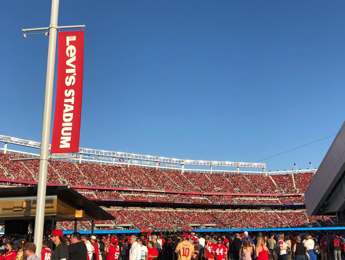 Watching my Cleveland Browns play at SF 49ers, at Levi’s Stadium