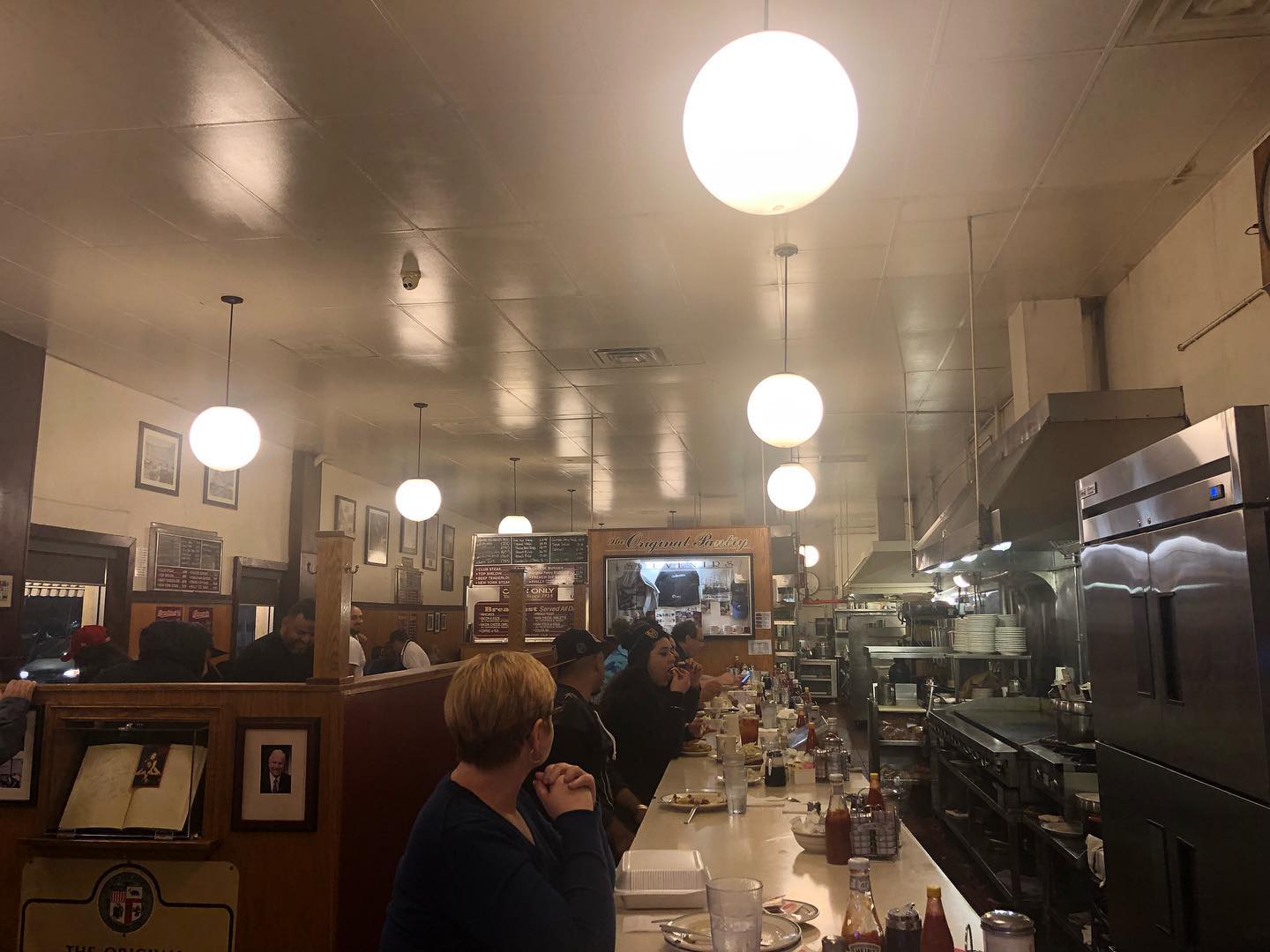 Late night meal in DTLA at the Original Pantry Cafe