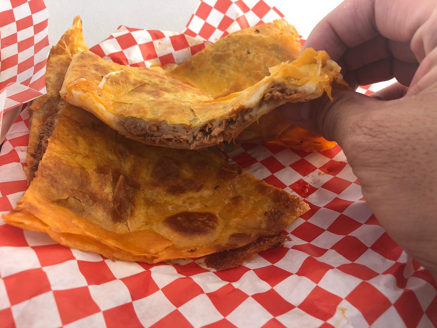 Queso-Tacos, hard shell beef tacos with cheese