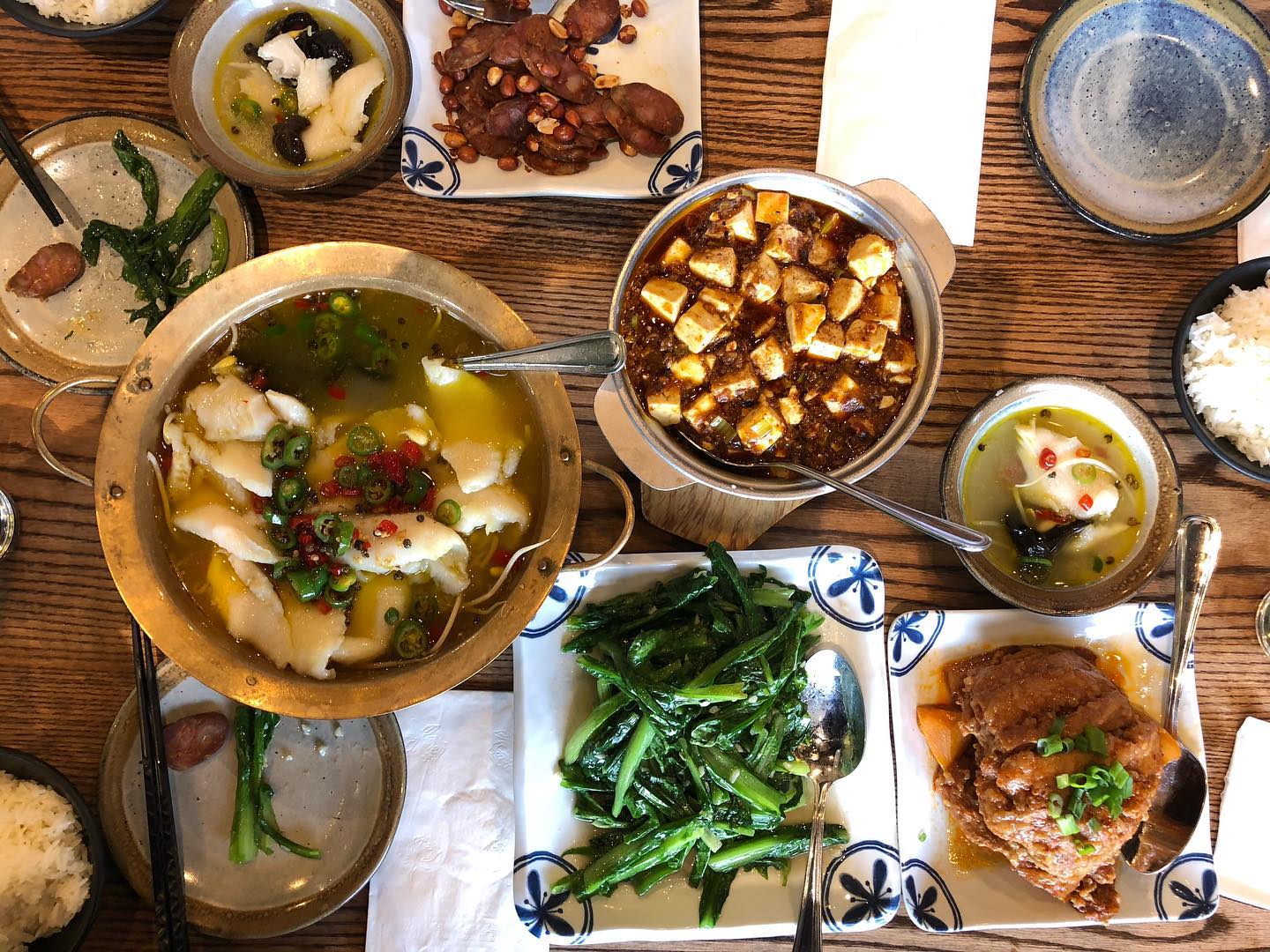 Sichuan lunch with old friends