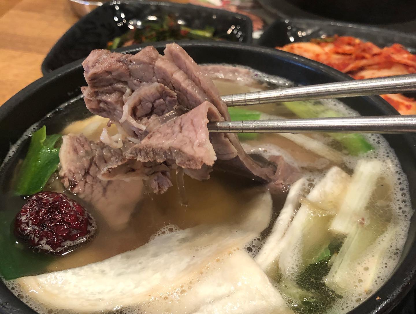 Seolleongtang on a chilly December day