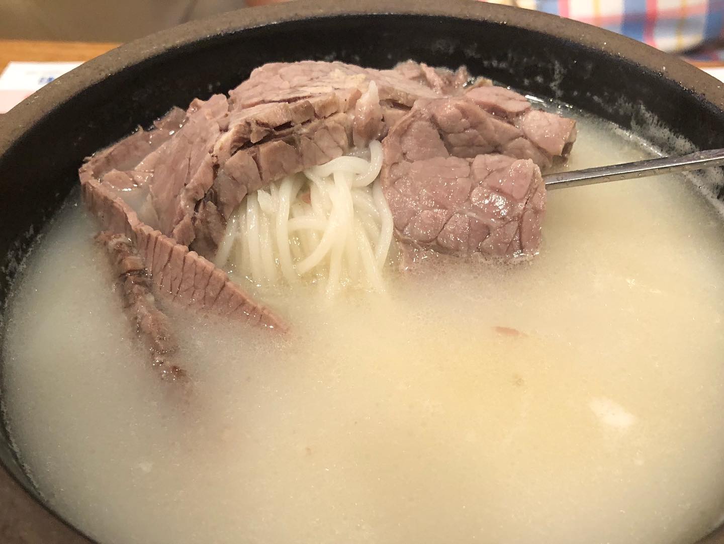 Seolleongtang on a chilly December day