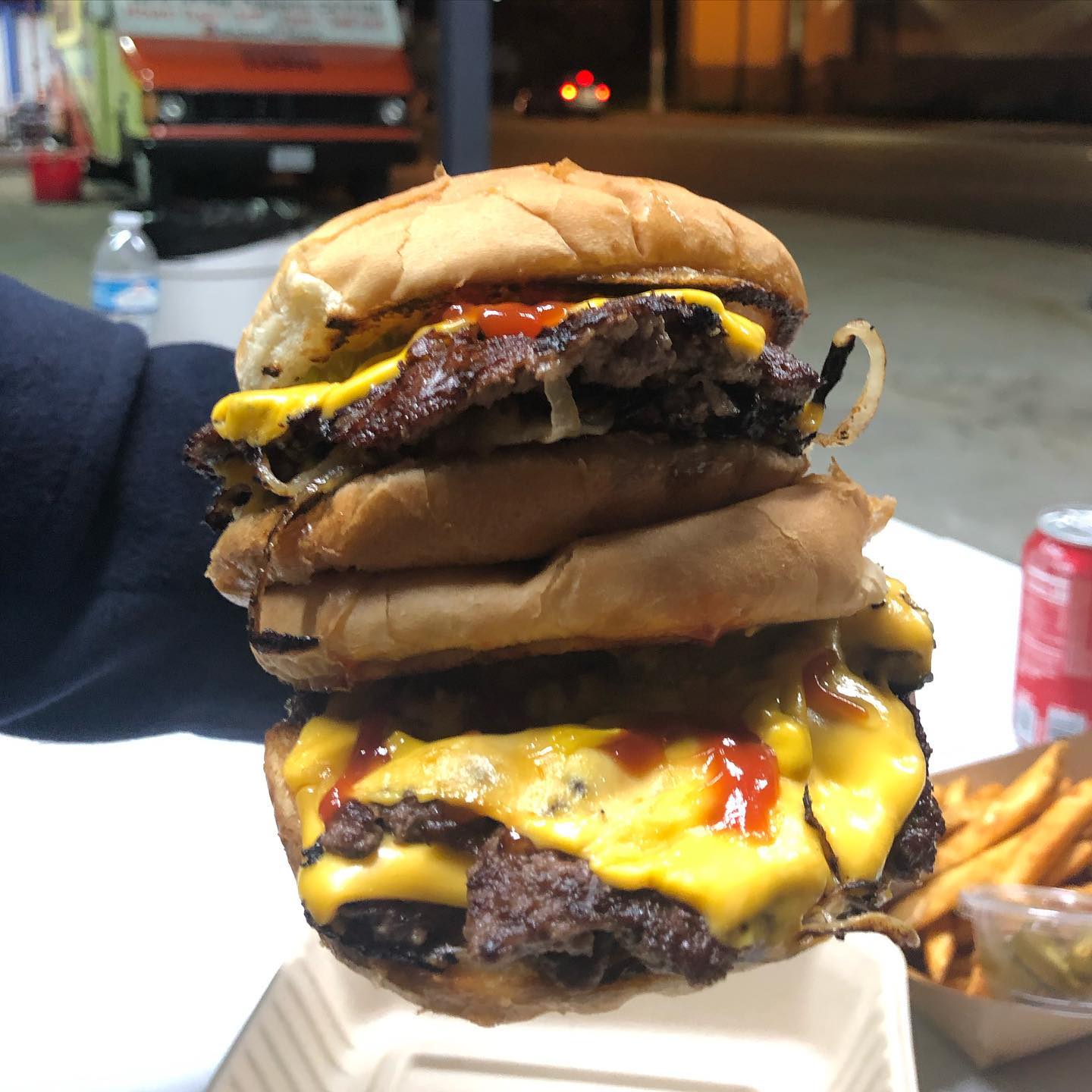 Smashed burgers at Pasadena’s Smosh Town