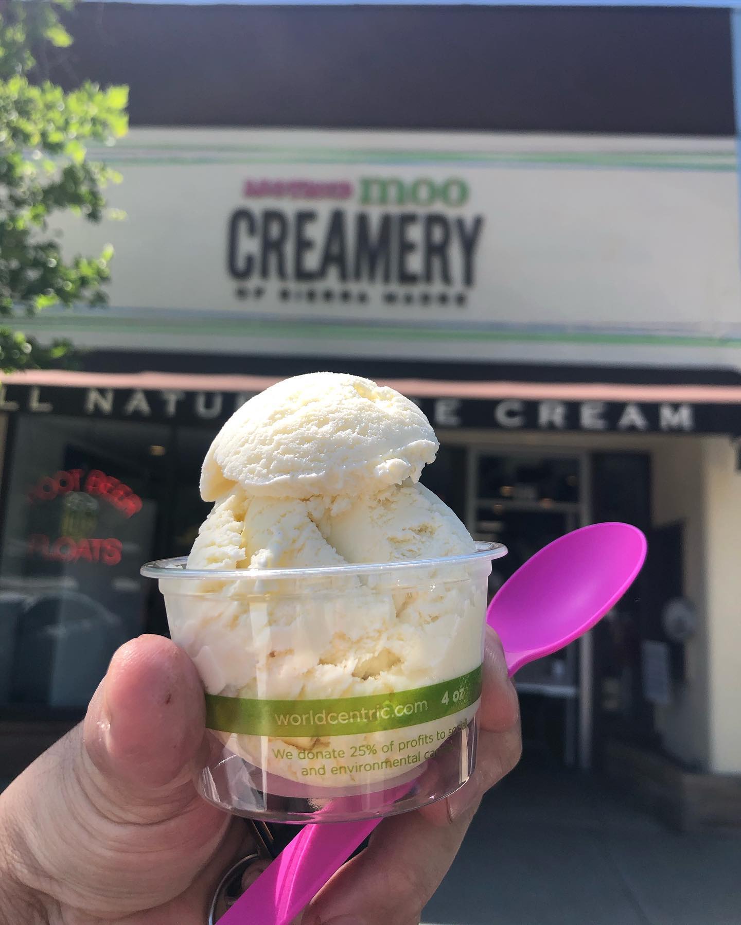 My favorite Ice Cream shop - moo creamery in Sierra Madre