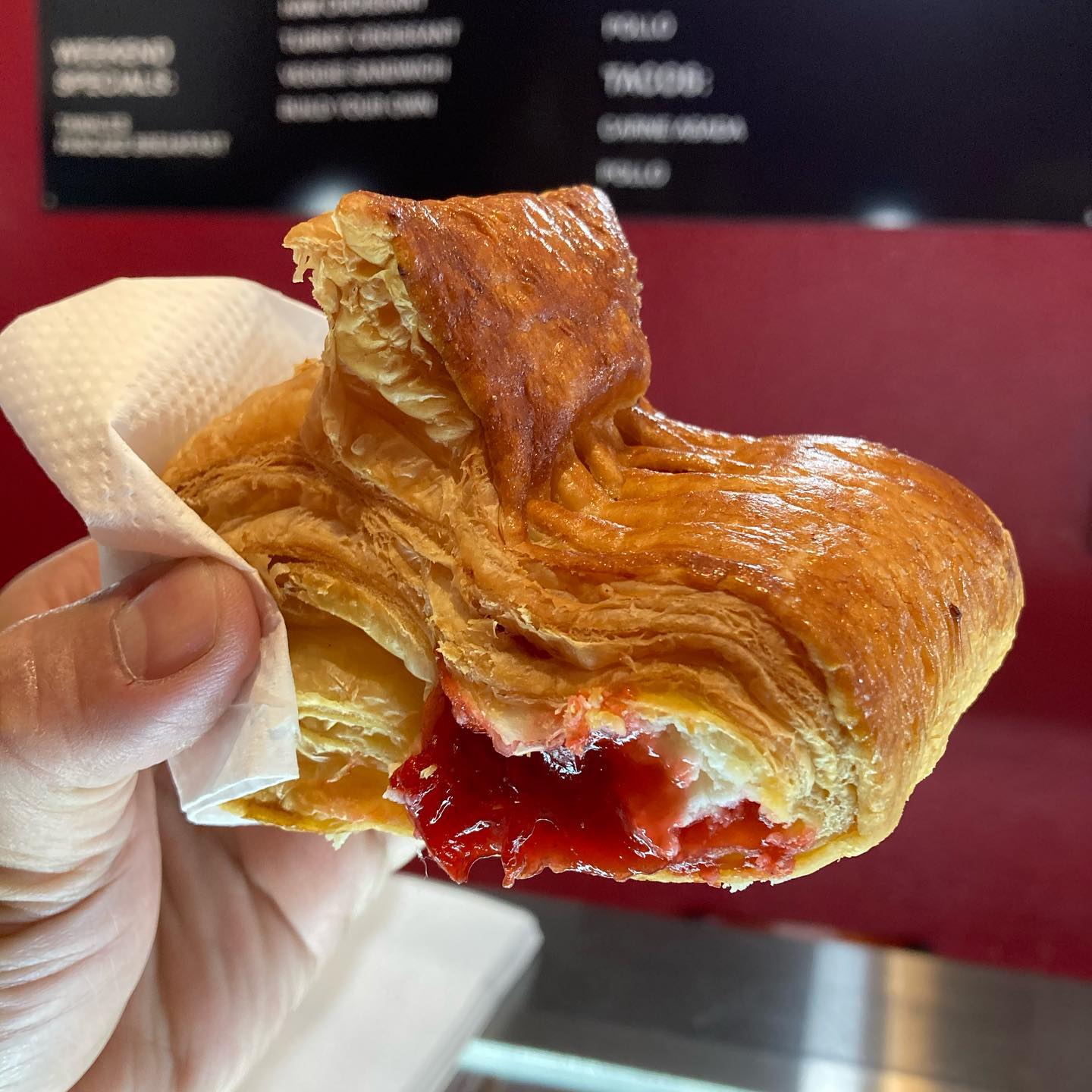 Cubans sandwich with a refugiado and concha