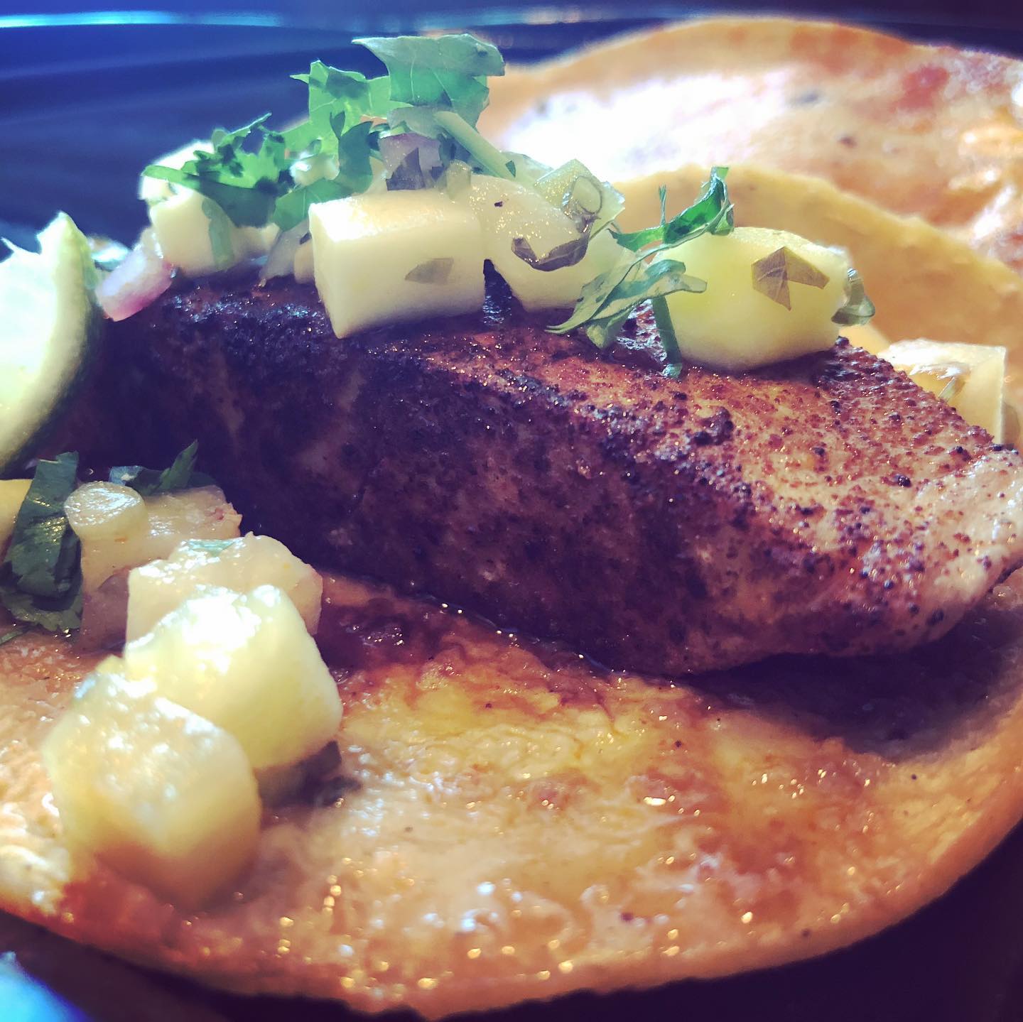 Had the grilled ahi tuna taco and the braised beef birria taco