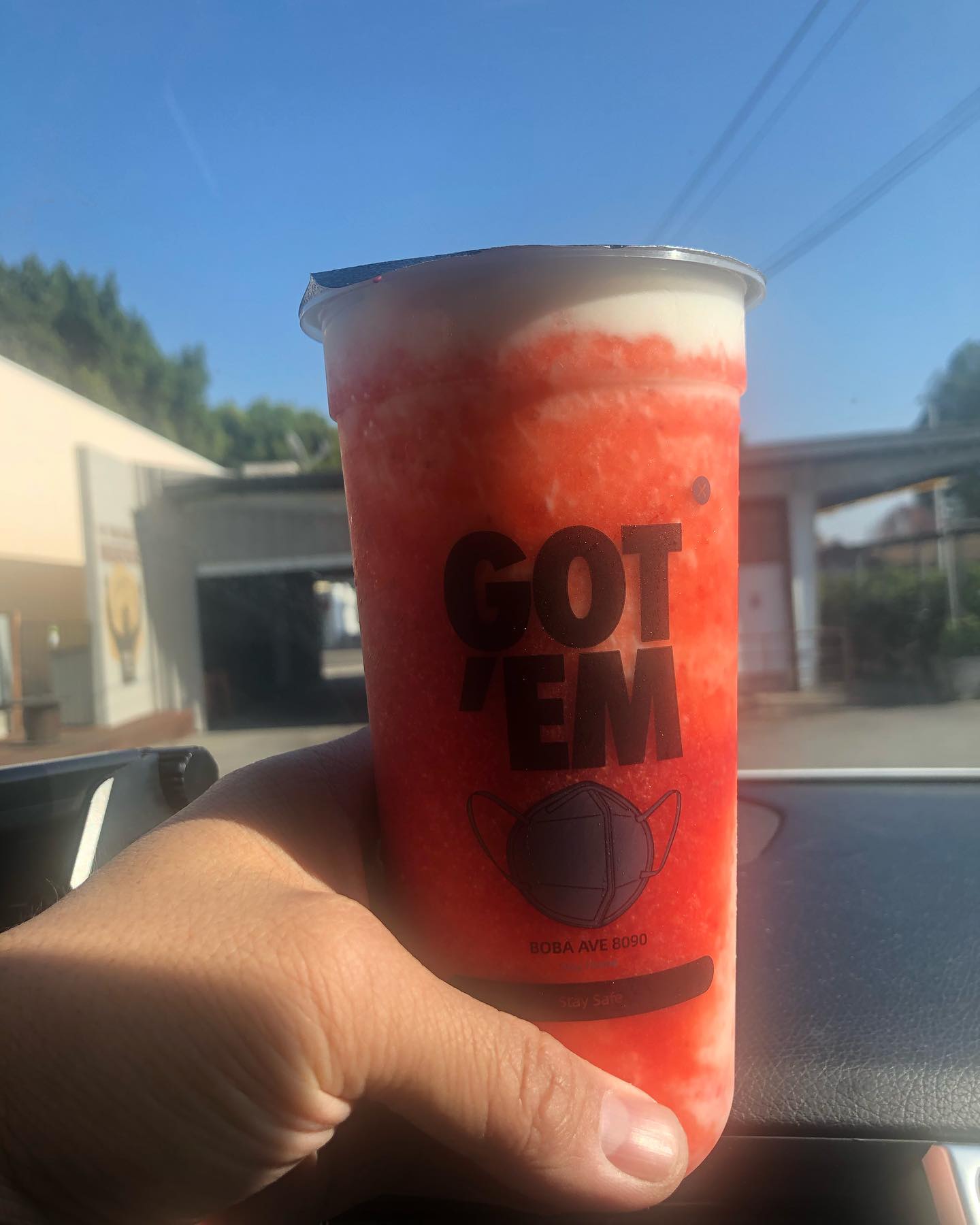 Boba and popcorn chicken from Boba Ave