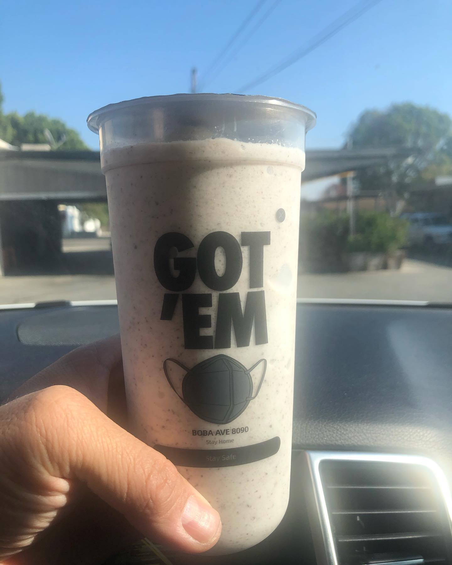 Boba and popcorn chicken from Boba Ave