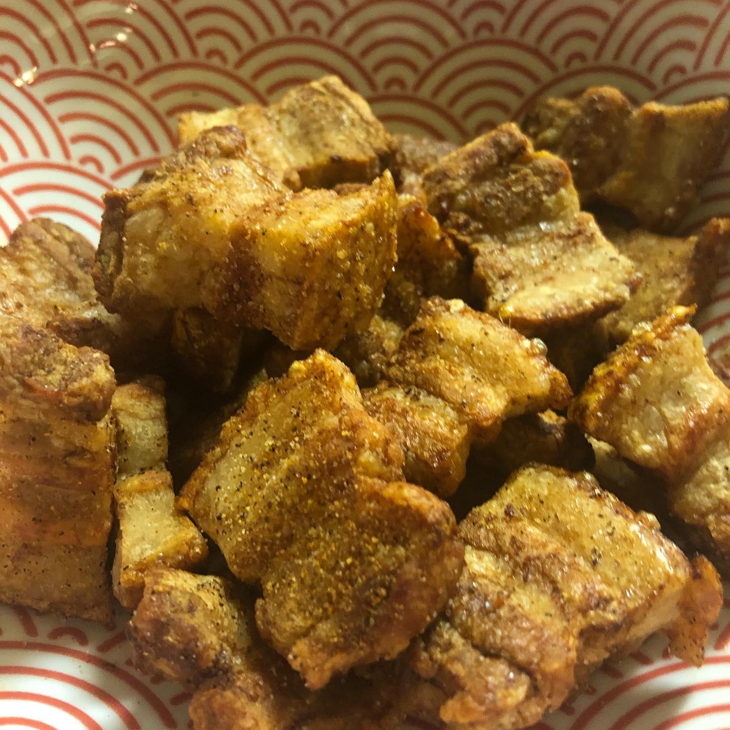 Roasted Pork Belly with crispy cracklin-like skin