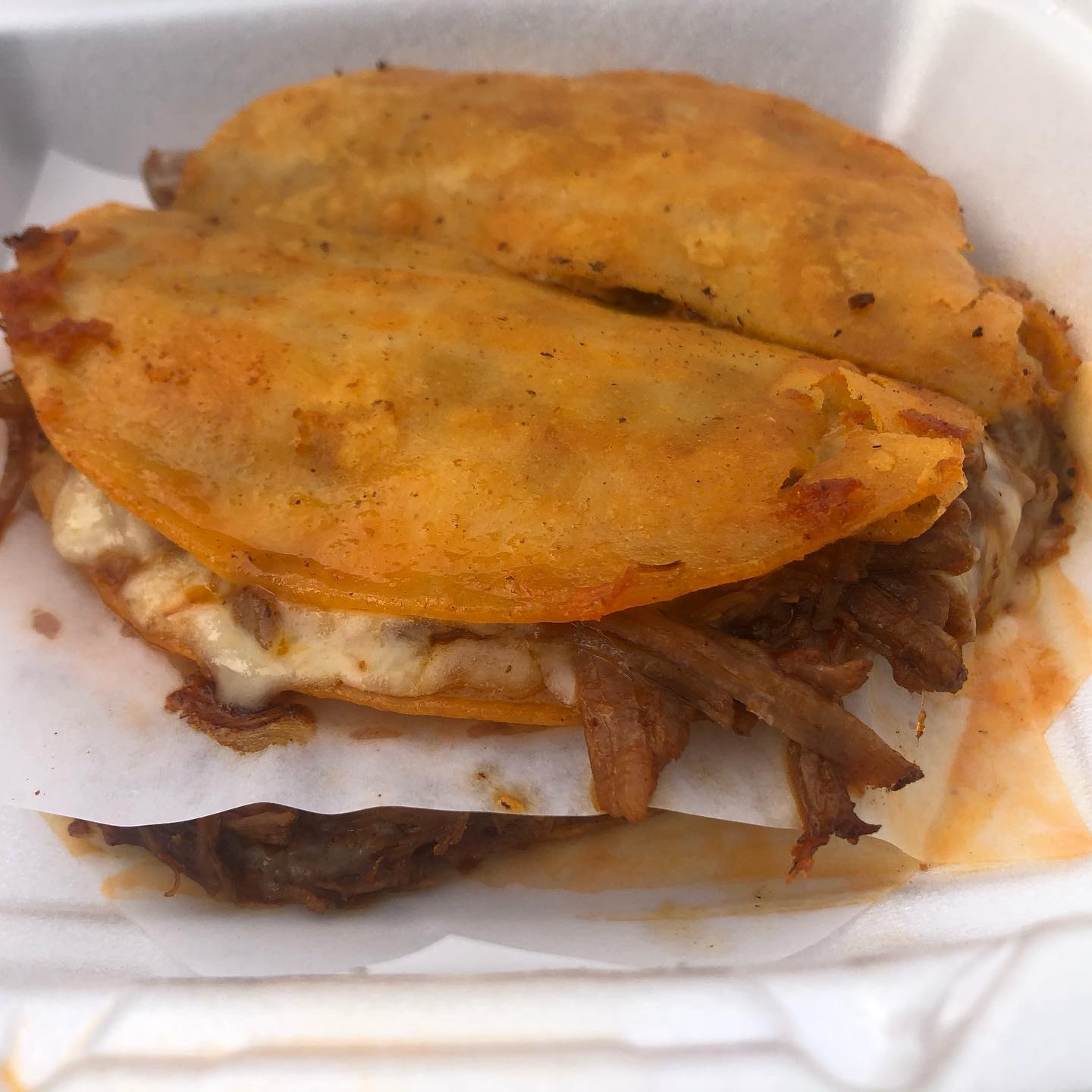 Had some bone marrow and birria at Pepe’s red tacos