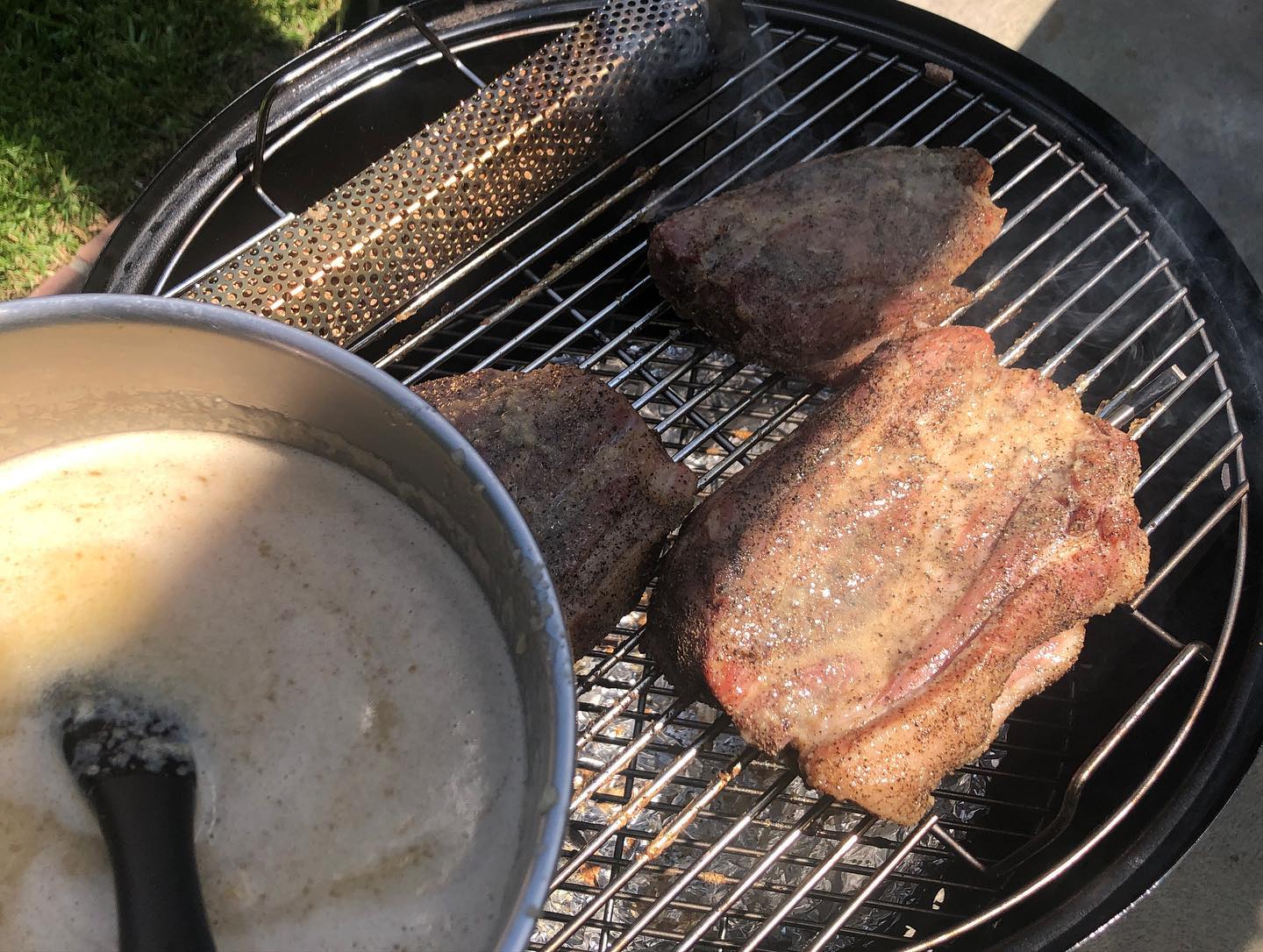 First attempt at making Snow’s BBQ famous pork steak