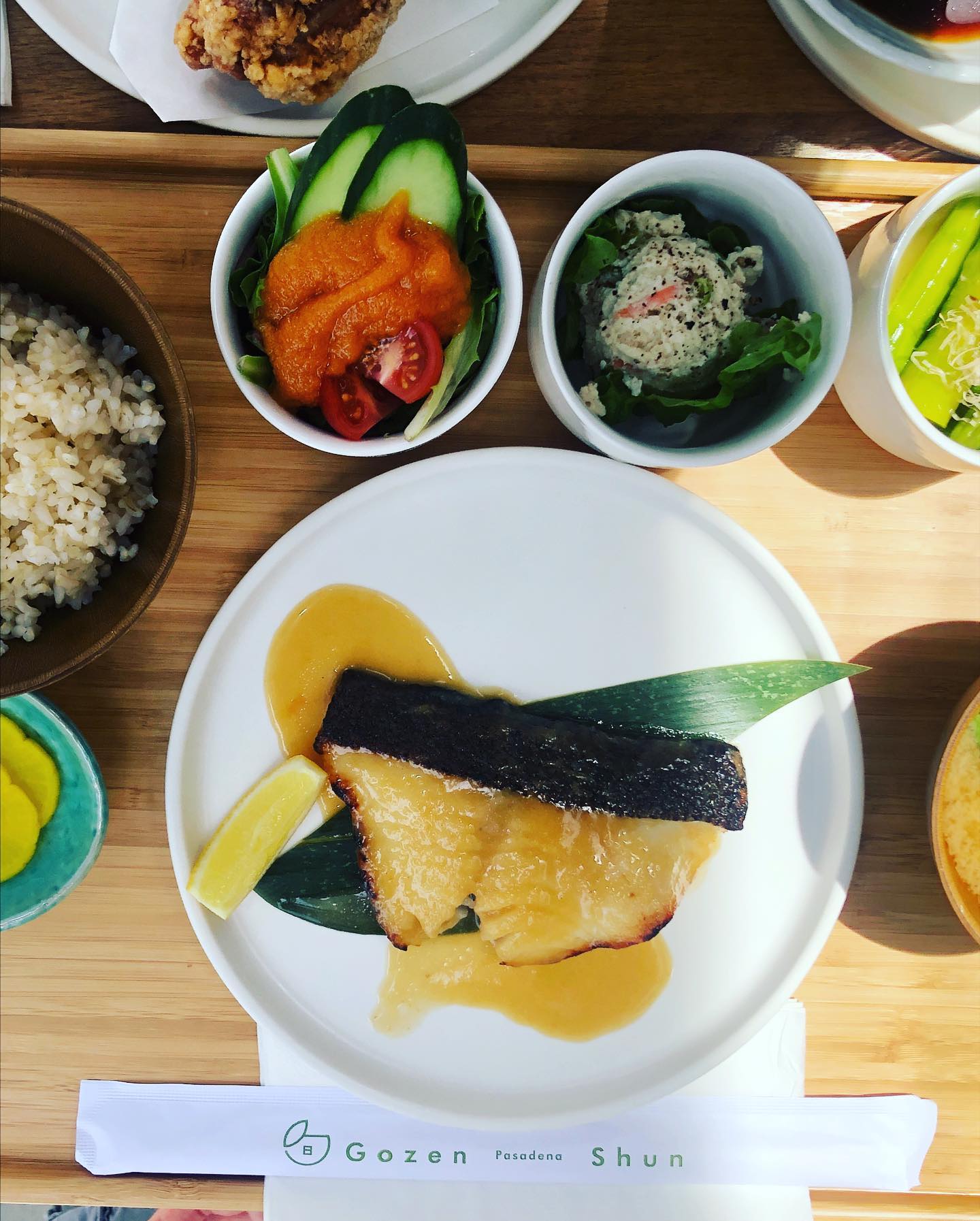 Outdoor dining at Gozen Shun