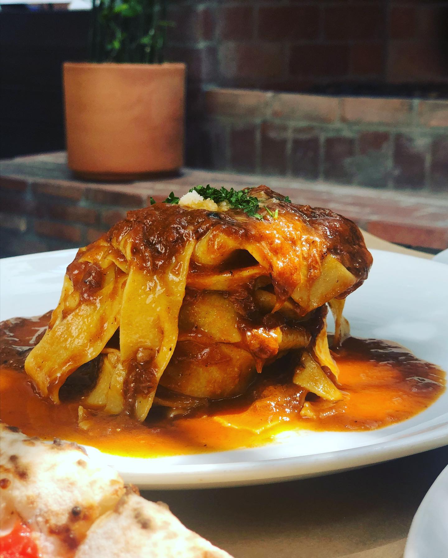 Early lunch/brunch at L’antica in Hollywood