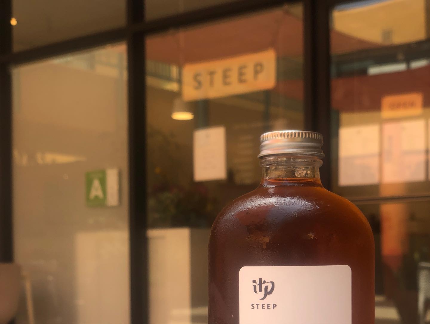 Cold brew tea and lunch at Steep