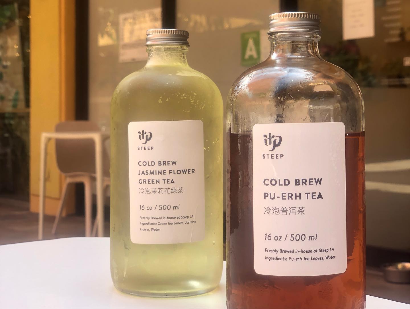 Cold brew tea and lunch at Steep