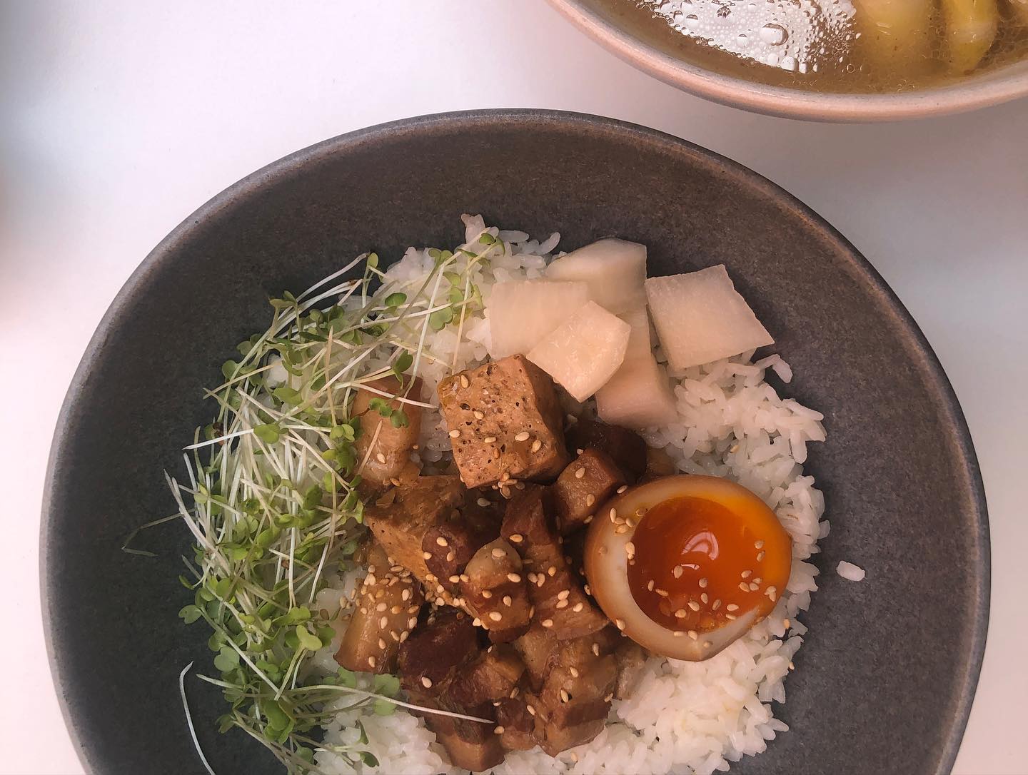 Cold brew tea and lunch at Steep