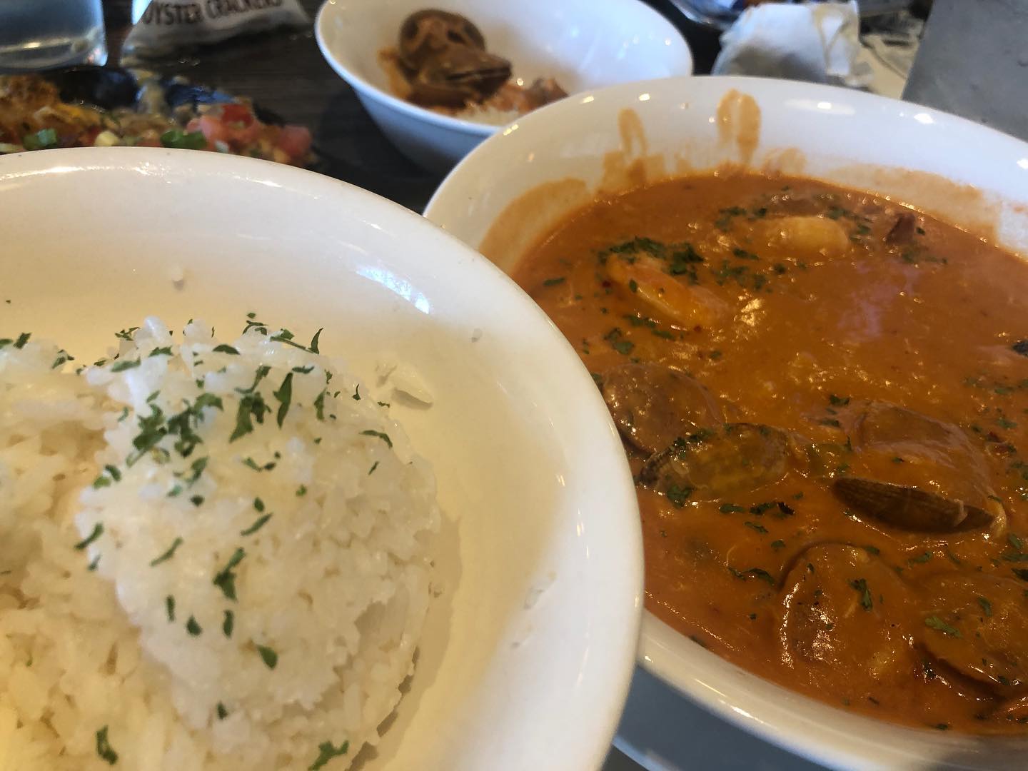 Pan Roast, clam chowder, lobster roll, and chowder tots