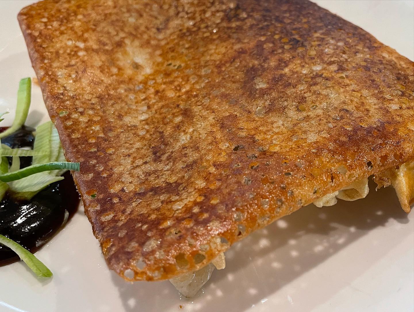 Lunch in Pasadena at  steamed pork dumplings, fried pork dumplings, and scall...