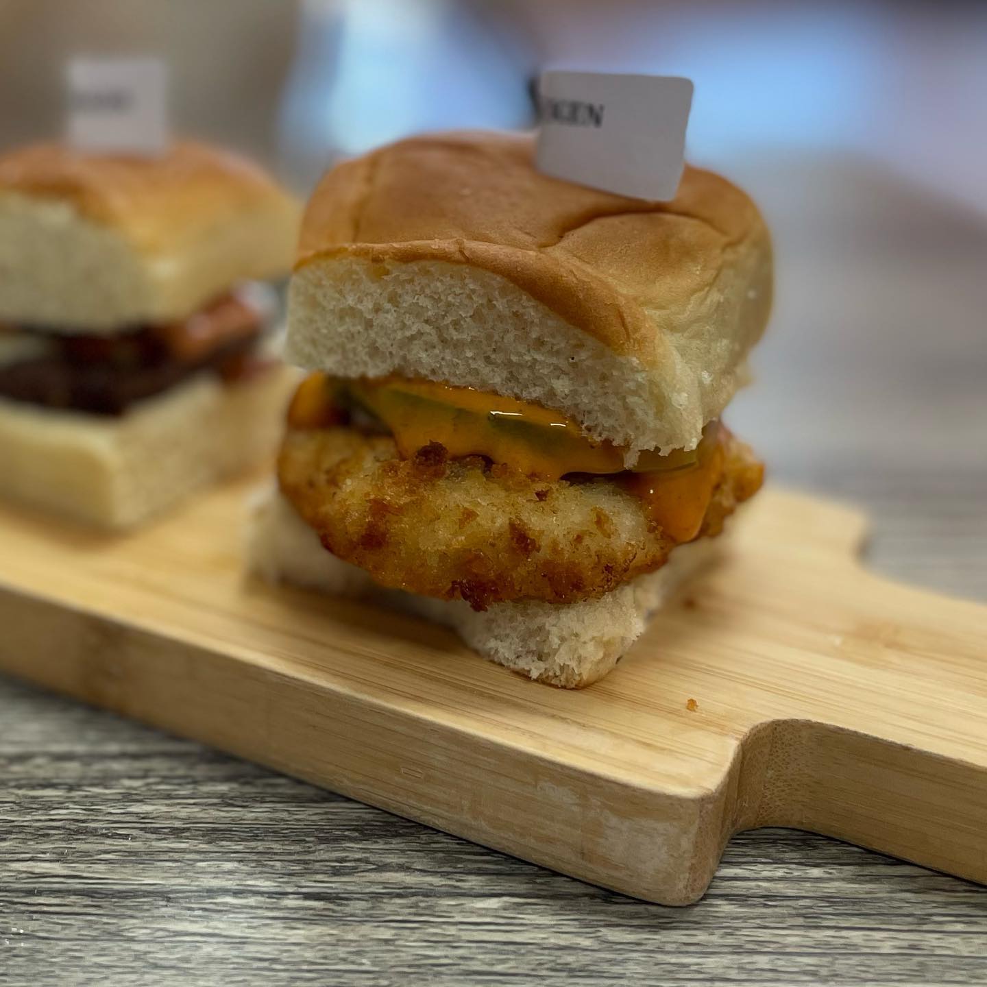 Sliders at Bitez Burger in Sierra Madre