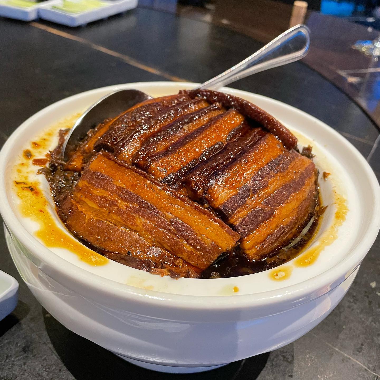Meizhou Roast Duck(Whole)整只烤鸭, Spicy Chicken 辣子鸡, Dongpo Pork Belly with Pres...