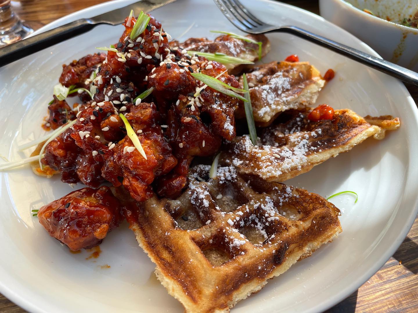 Outdoor brunch at Benchmark in Santa Ana